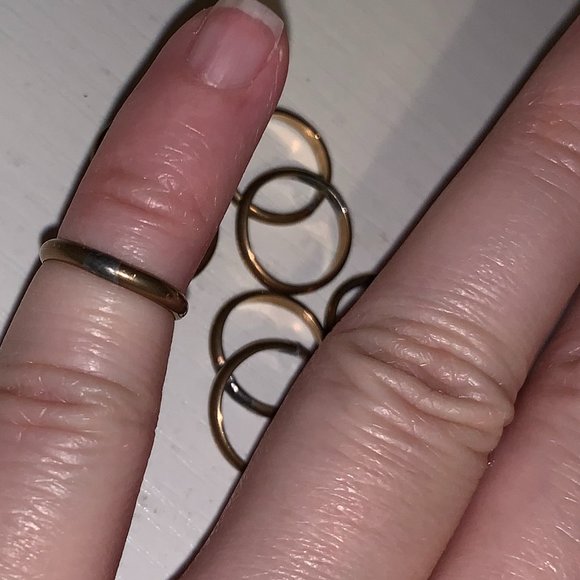 2mm Gold Filled Plain Band Ring, Size 3/4 - Picture 1 of 4